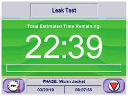 Leak Test Sterilizer Screen